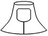 Hood, Tyvek, Cleanroom, Open  Face  Dupont/Cardinal Tyvek Apparel